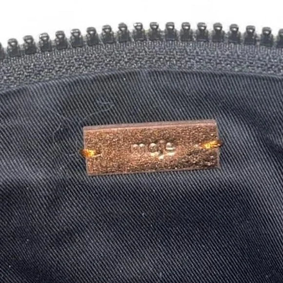 MAJE metallic large copper leather clutch / pouch - Picture 3 of 6